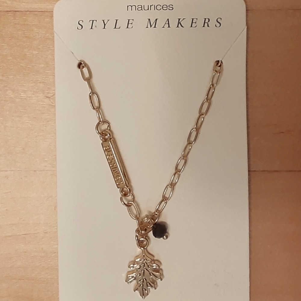 Maurices "Blessings" Leaf Necklace